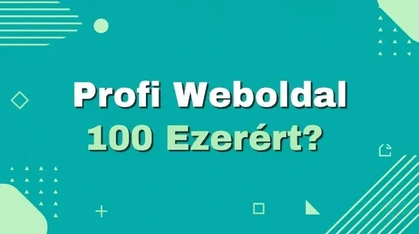 Profi Weboldal 100 Ezerért?